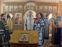 Литургия Преждеосвященных Даров в храме в Покрова Пресвятой Богородицы, пос. Панфилово.