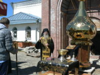 Чин освящения креста, шатра и купола колокольни храма в честь иконы Божией Матери «Всех скорбящих Радость».