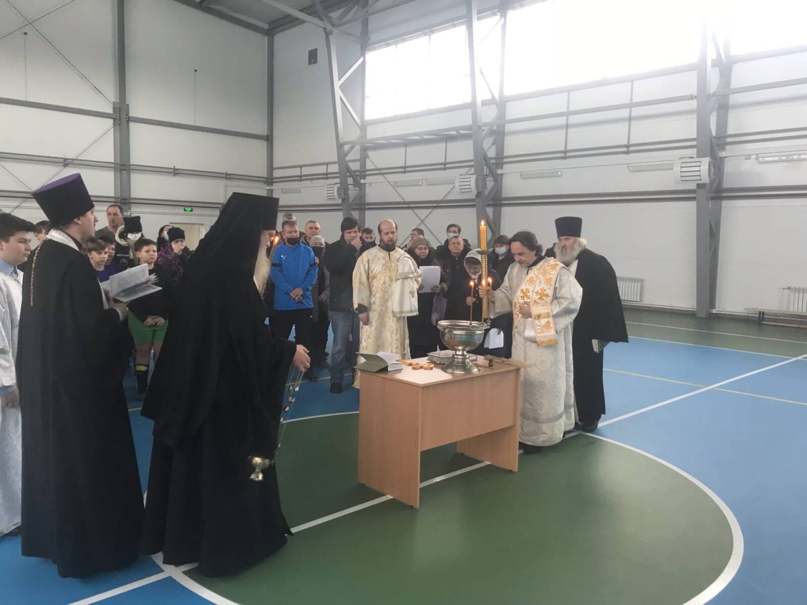 Освящение спортзала в пос. Отрадное