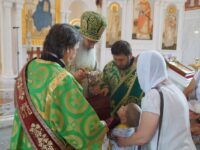 Епископ Елисей совершил Литургию в Александро-Невском соборе