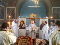 Литургия в храме Рождества Христова ст. Скуришенской, Кумылженского района.