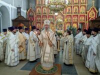 Литургия в Покровском кафедральном соборе г. Урюпинска.