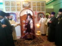 Литургия в храме сщмч. Зотика пресвитера, Сиропитателя в хуторе Троицкий, городского округа Михайловка.