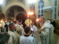 Полиелейное вечернее богослужение в храме Богоявления Господня в г. Фролово.