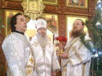 Литургия в храме Богоявления Господня в г. Фролово.