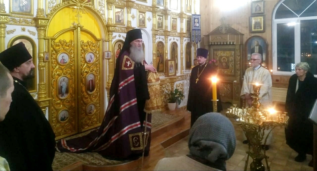 Всенощное бдение в храме Казанской иконы Божией Матери г. Михайловки.