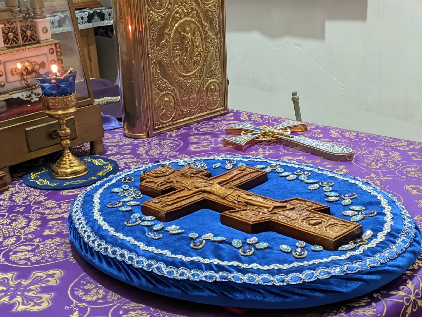 Всенощное бдение в Покровском кафедральном соборе г. Урюпинска
