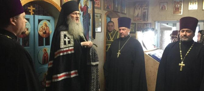 Вечерня в соединении с Литургией Преждеосвященных Даров в храме Архистратига Михаила с. Матышево, Руднянского района