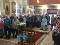 Вечерня в соединении с Божественной Литургией свт. Иоанна Златоуста в храме свт. Николая архиепископа Мир Ликийских чудотворца в г. Михайловке.