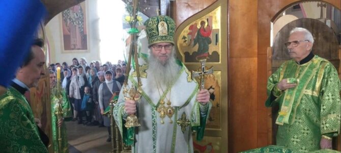 Божественная литургия в храме Богоявления Господня в г. Фролово