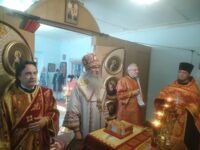 Всенощное бдение в храме святителя Николая архиеп. Мир Ликийских чудотворца в ст. Усть-Хоперской, Серафимовичского района