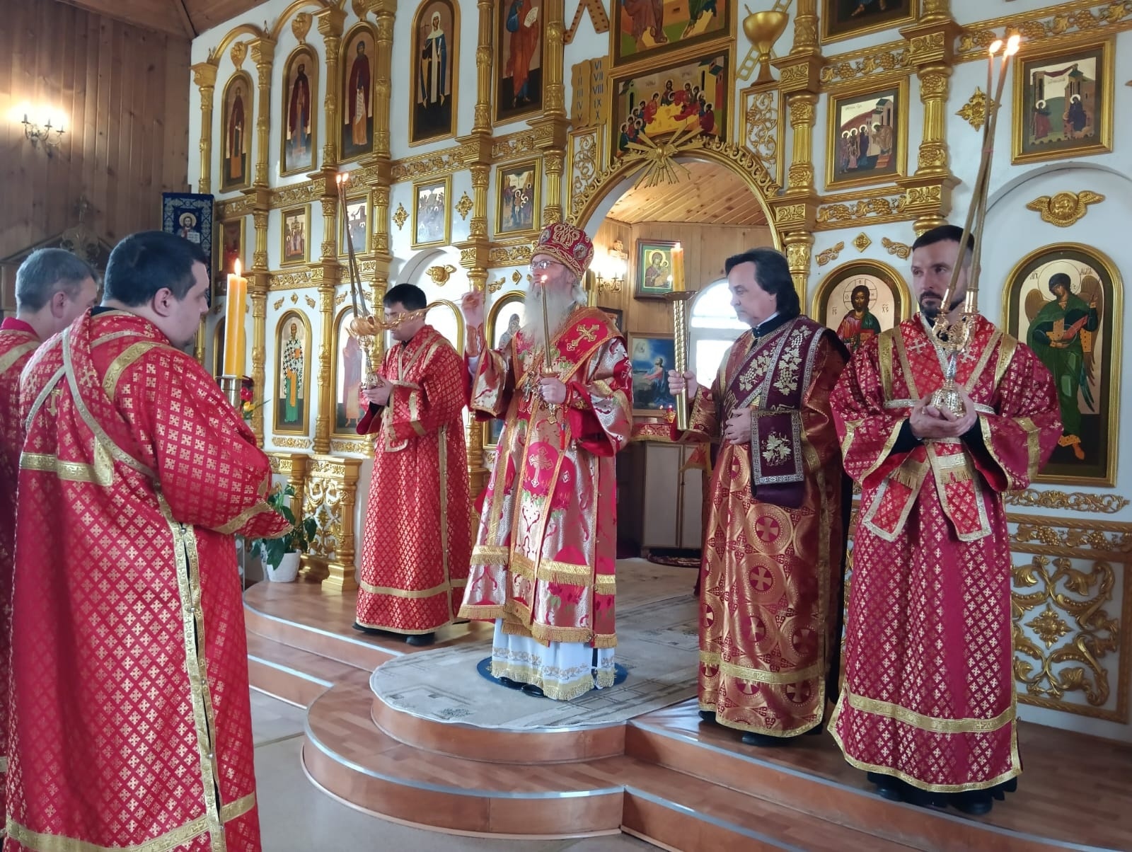 Всенощное бдение в храме Казанской иконы Божией Матери в г. Михайловке.
