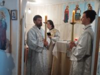 Всенощное бдение в молитвенном доме Вознесения Господня с. Терновое, Еланского района