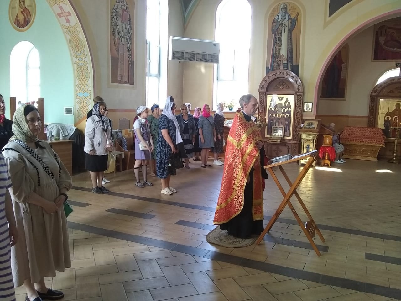 Молебен перед началом экзаменов.