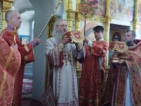 Божественная литургия в храме Святой Троицы в х. Березовка-1, Новоаннинского района