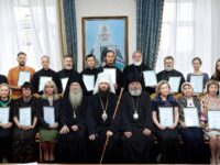 «Аξιος !» — возносилось сегодня в епархиальном управлении по числу награждаемых архиерейскими наградами.