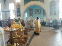 Всенощное бдение в храме Богоявления Господня в г. Фролово