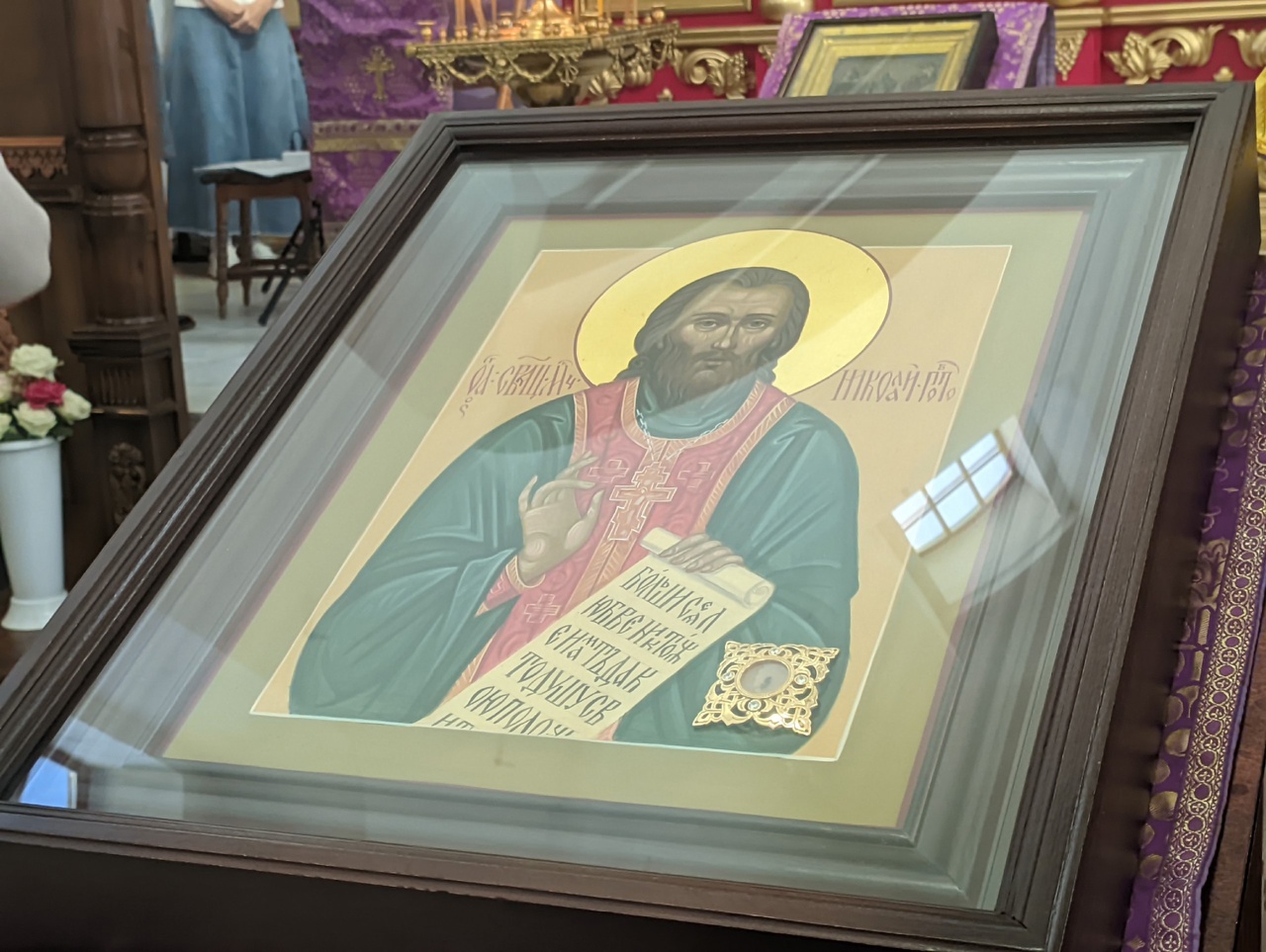 В день прославления священномученика Николая пресвитера в Покровском кафедральном соборе была совершена праздничная Божественная литургия