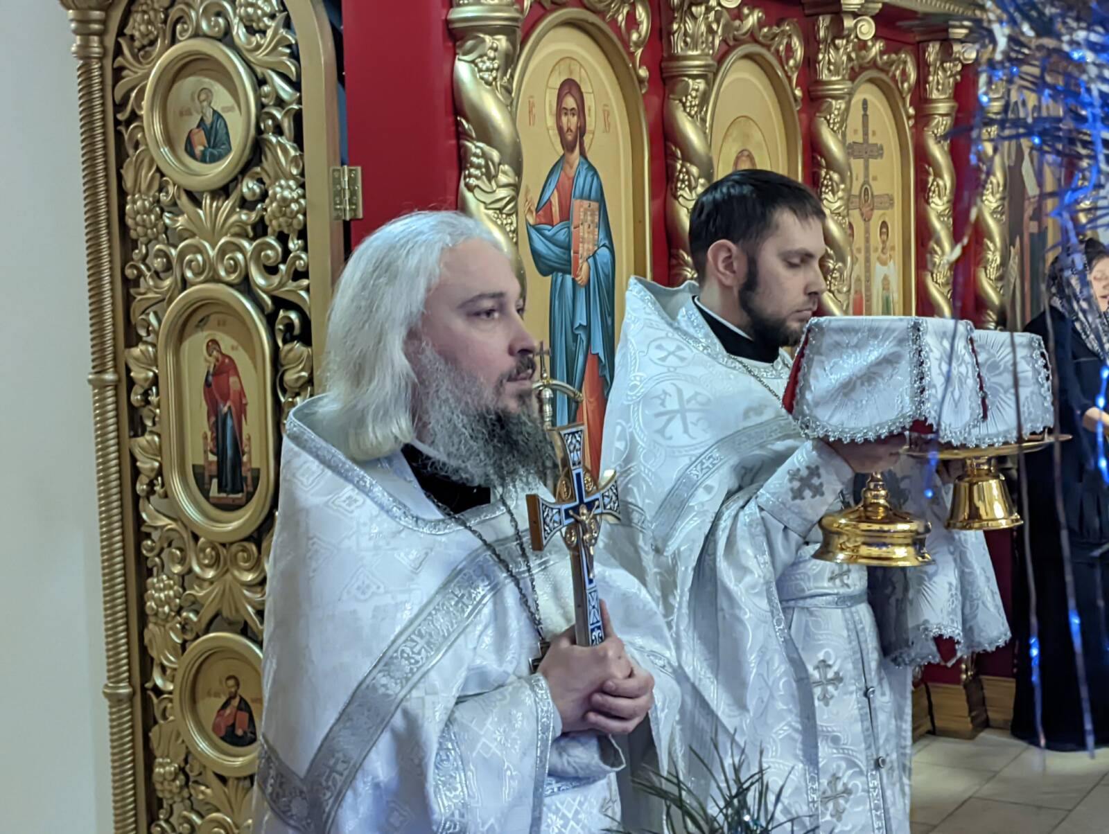 Рождественское праздничное богослужение в Покровском соборе г. Урюпинска.